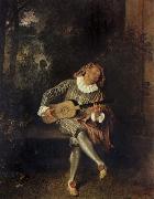 Jean-Antoine Watteau Mezzetin oil painting reproduction